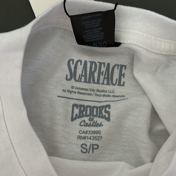 Bnwt scarface colab with crooks and castles t shirt - Picture 2 of 4